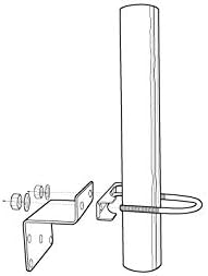Wilson Electronics Pole Mount for weBoost Outside Home Antenna - 901117 - 10" length