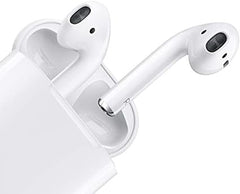 Apple AirPods (2. Generation) Kabellose Ohrhörer, Bluetooth-Kopfhörer mit Lightning-Ladeetui im ​​Lieferumfang enthalten, über 24 Stunden Akkulaufzeit, mühelose Einrichtung für das iPhone 
