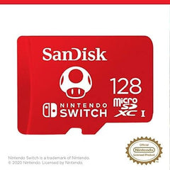 SanDisk 128 GB microSDXC-Karte, lizenziert für Nintendo-Switch – SDSQXAO-128G-GNCZN 