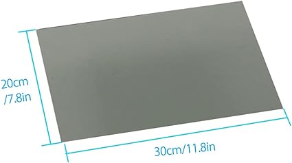 Polarized Film Sheets 3 PCS 7.8 x11.8inches/20x30cm Polarizer Linear Polarizing Filter Non-Adhesive for Educational Physics Photography Lighting