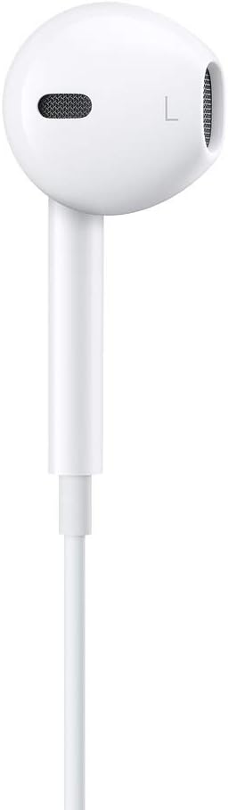Auriculares Apple EarPods con conector Lightning, auriculares con cable para iPhone con control remoto incorporado para controlar la música, las llamadas telefónicas y el volumen 