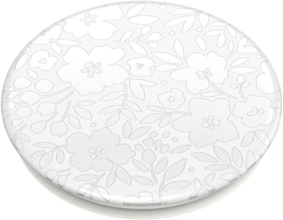 PopSockets-Handygriff mit erweiterbarem Ständer, Blumenmuster – Blanc Fresh 