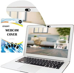 EYSOFT Webcam Cover, Webcam Cover Slide Compatible for Laptop, Desktop, PC, MacBook Pro, iMac, Mac Mini, iPad Pro, Smartphone,Protect Your Privacy and Security,Strong Adhesive (Black)