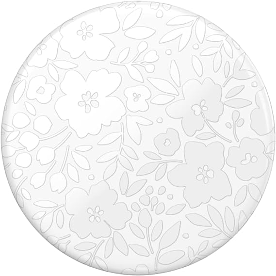 PopSockets-Handygriff mit erweiterbarem Ständer, Blumenmuster – Blanc Fresh 