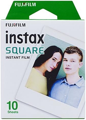 Fujifilm Square Sofortbildfilm 10er-Pack (100 Aufnahmen) für SQ1-, SQ6- und SQ10-Kameras (5 Artikel)