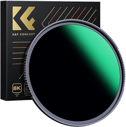 K&F Concept 67mm ND1000 (10-Stop Fixed Neutral Density) ND Filter with 28 Multi-Coated Optical AGC Glass Waterproof Camera Lens Filter- for Long Exposure Photography (Nano-X Series)