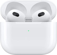 Apple AirPods (3. Generation) Kabellose Ohrhörer, Bluetooth-Kopfhörer, personalisierter räumlicher Klang, schweiß- und wasserabweisend, Lightning-Ladeetui im ​​Lieferumfang enthalten, bis zu 30 Stunden Akkulaufzeit 