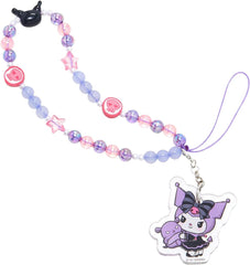 iFace Hello Kitty and Friends Beaded Wristlet Universal Phone Charm Strap - Cute Wrist Chain Lanyard Aesthetic Decor Strap for Cell Phone Camera Keys AirPods Keychains