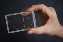 Golden Ratio/Fibonacci Composition View Finder/Viewer Photography/Painting/Drawing Credit Card Size Fits in Wallet/Camera Bag