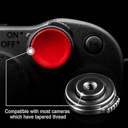 Camera Shutter Button (2 Pack/Red) Upscale and Delicate Soft Shutter Release Button