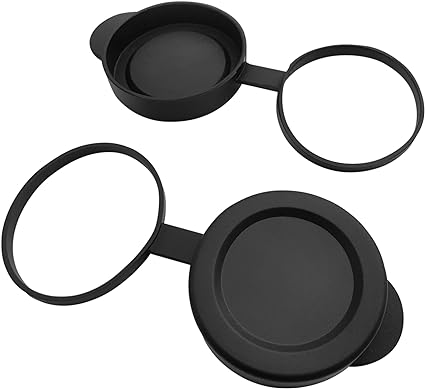42 mm Fernglas-/Monokular-Objektiv-Objektivdeckel, Innendurchmesser 51,8–53,3 mm, Gummiabdeckungs-Set, Schwarz, (51,8–53,3 LC)
