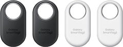 SAMSUNG SmartTag2 (2023) Bluetooth + UWB, IP67 Water and Dust Resistant, Findable via App, 1.5 Year Battery Life (4-Pack) - Black/White