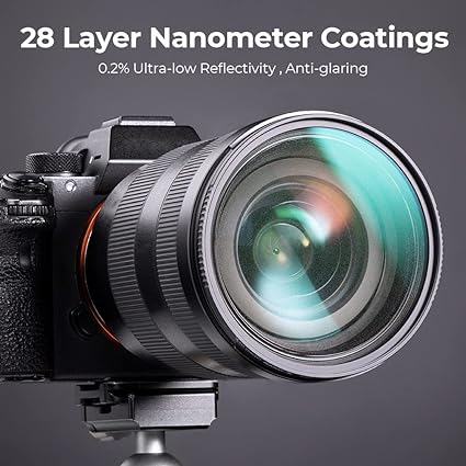 K&F Concept 82mm Black Diffusion 1/4 Filter Mist Cinematic Effect Filter with 28 Multi-Layer Coatings Waterproof/Scratch Resistant for Video/Vlog/Portrait Photography
