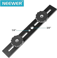 Neewer 8"/20.3cm Dual Camera Mount Tripod Bracket for 3D Stereo Stereoscopic Photography