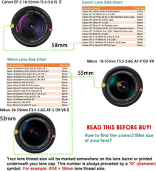 waka Unique Design Lens Cap Bundle, 3 Pcs 49mm Center Pinch Lens Cap and Cap Keeper Leash for Canon Nikon Sony DSLR Camera + Microfiber Cleaning Cloth