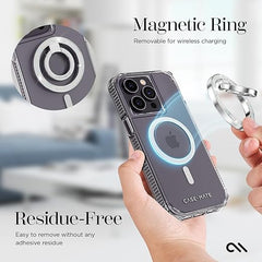 Case-Mate Magnetic Phone Grip & Phone Ring Holder - Magnetic iPhone Holder - Removable MagSafe iPhone Accessories - Rotatable Kickstand for iPhone 15 Pro Max/ 14 Pro Max/ 13 Pro Max - Twinkle Diamond