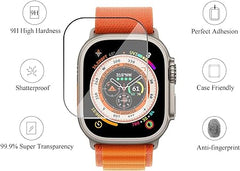 Ailun für Apple Watch Ultra 2/Ultra Displayschutzfolie [49 mm], gehärtete Glasfolie, kratzfest, hochauflösend, berührungsempfindlich [3er-Pack] [klar] 