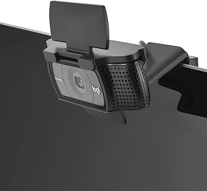 CloudValley Webcam-Abdeckung für Logitech C920/ C920x/ C922x/ C930e/ C922/ C920 HD Pro Stream Webcam, Kameraabdeckung zum Schutz des Objektivs und der Sicherheit, Schwarz 