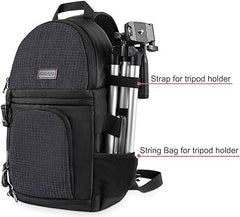 MOSISO Camera Sling Bag, DSLR/SLR/Mirrorless Camera Case Shockproof Photography Camera Backpack with Tripod Holder & Removable Modular Inserts Compatible with Canon/Nikon/Sony/Fuji, Black