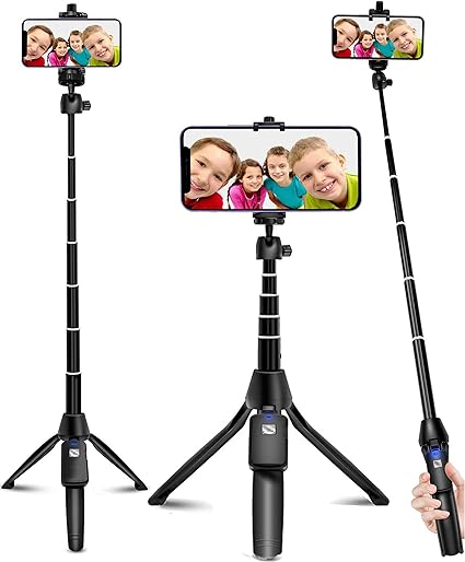 BZE Selfie Stick, trípode extensible para selfie Stick de 40 pulgadas, trípode para teléfono con obturador remoto inalámbrico, selfies grupales/transmisión en vivo/grabación de vídeo compatible con todos los teléfonos móviles