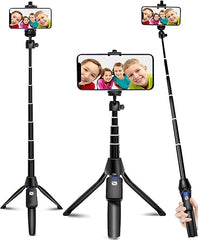 BZE Selfie Stick, 40 inch Extendable Selfie Stick Tripod,Phone Tripod with Wireless Remote Shutter,Group Selfies/Live Streaming/Video Recording Compatible with All Cellphones