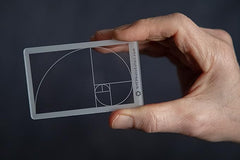 Proporción áurea/Composición de Fibonacci Visor/Visor Fotografía/Pintura/Dibujo Tamaño de tarjeta de crédito Cabe en la cartera/bolsa de la cámara 