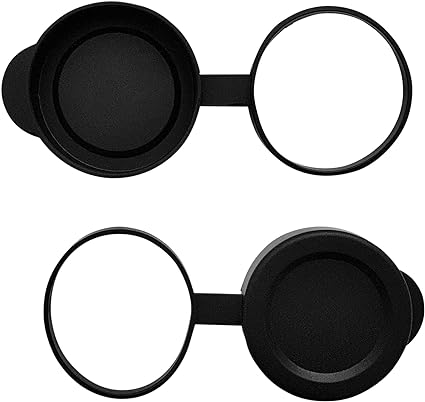 Tapas para lentes de objetivo binocular/monocular de 42 mm, diámetro interno 51,8-53,3 mm, juego de cubiertas de goma, color negro, (51,8-53,3LC)