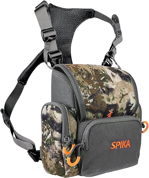 SPIKA Binocular Harness Chest Pack, Bino Case with Rangefinder Waterproof Pouch for Hunting