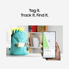 SAMSUNG Galaxy SmartTag2, rastreador Bluetooth, dispositivo de seguimiento localizador GPS Smart Tag, buscador de artículos para llaves, billetera, equipaje, mascotas, uso con teléfonos y tabletas Android 11 o posterior, 2023, 1 paquete, negro 