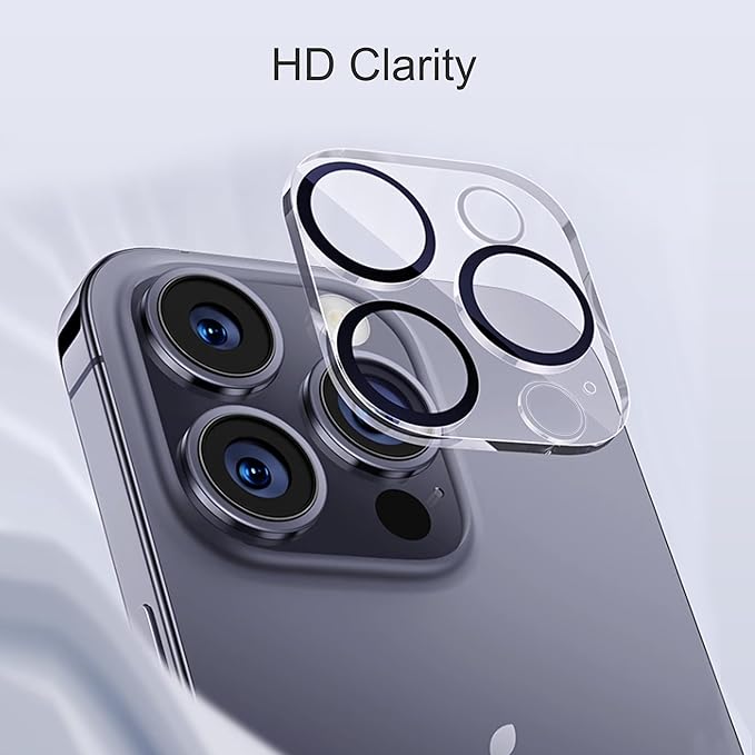 Ailun Paquete de 3 protectores de pantalla de privacidad para iPhone 15 Pro Max [6,7 pulgadas]+3 protectores de lente de cámara, protección de sensor, compatible con Dynamic Island, vidrio templado antiespía [dureza 9H]-HD [negro] [paquete de 6]