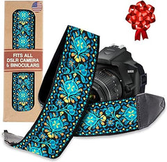 Art Tribute Camera Strap For Photographers Padded Universal Fit Neck Shoulder & Crossbody Strap Quick Release For DSLR/SLR/Mirrorless Canon Nikon Sony Olympus Compatible Photographer Gift