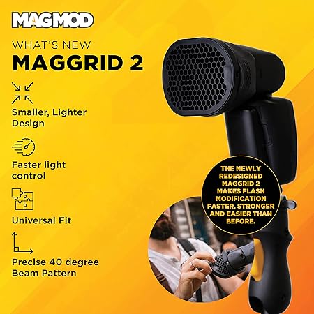 MagMod Starter Flash Kit 2 | Camera Speedlight Flash Diffuser | Magnetic Light Modifier Attachments | Lightweight MagMod Modifiers: MagGrip 2, MagSphere 2, MagGrid 2 | Superior Light Control