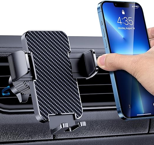 BIPOPIBO Phone Mount for Car Phone Holder Cell Phone Holder Hands Free Phone Stand for Car Vent Phone Mount Fit iPhone Android Smartphone Universal